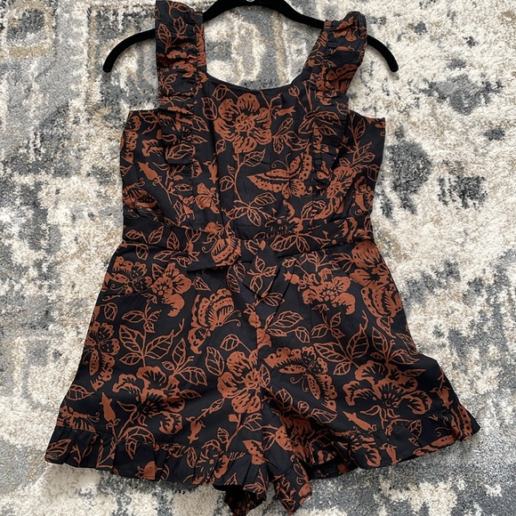 Janie and Jack Floral Romper - Picture 1 of 11